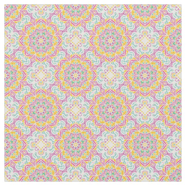 Mandala Pattern Fabric (Close Up)