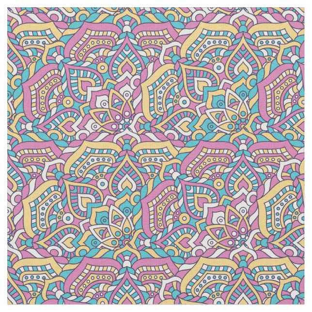 Mandala Pattern Fabric (Close Up)