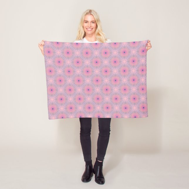 Mandala Pattern Fleece Blanket (In Situ)
