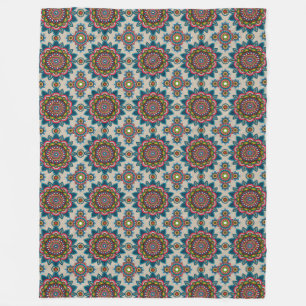 Mandala Pattern Fleece Blanket