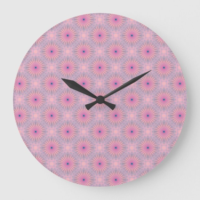 Mandala Pattern Large Clock (Front)