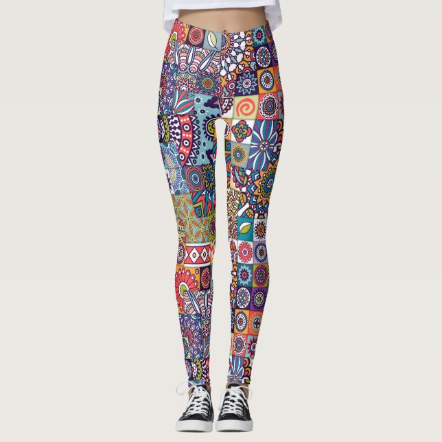Mandala Pattern Leggings (Front)