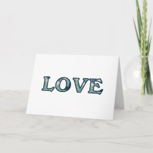 Mandala Pattern LOVE Typography Card