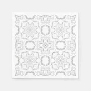 Mandala pattern napkin