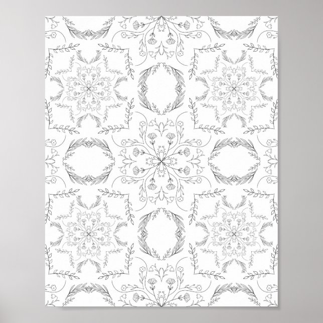 Mandala pattern poster (Front)
