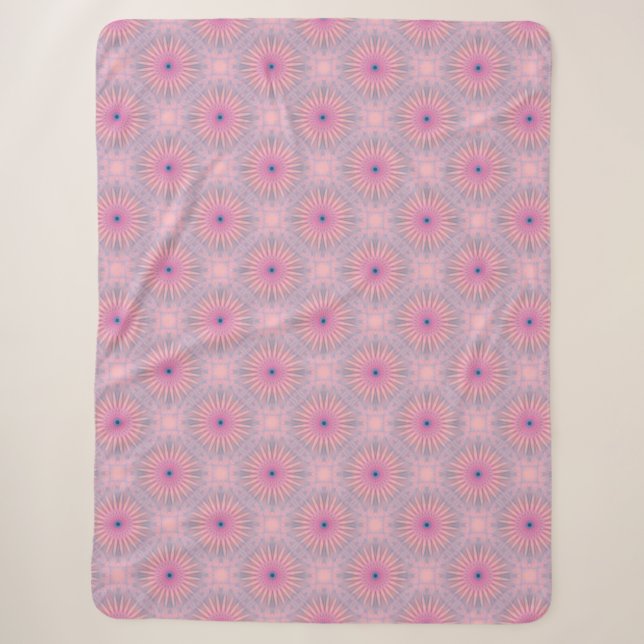 Mandala Pattern Sherpa Blanket (Front)