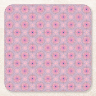 Mandala Pattern Square Paper Coaster