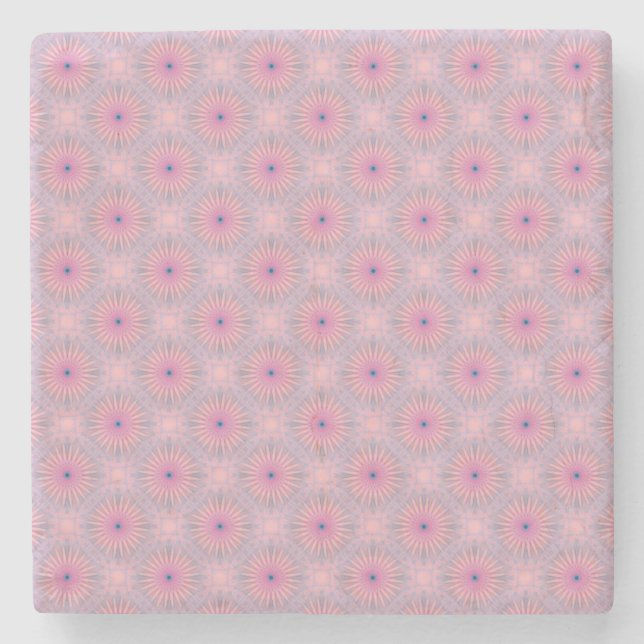Mandala Pattern Stone Coaster (Front)
