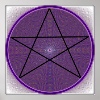 Mandala Pentagram Poster