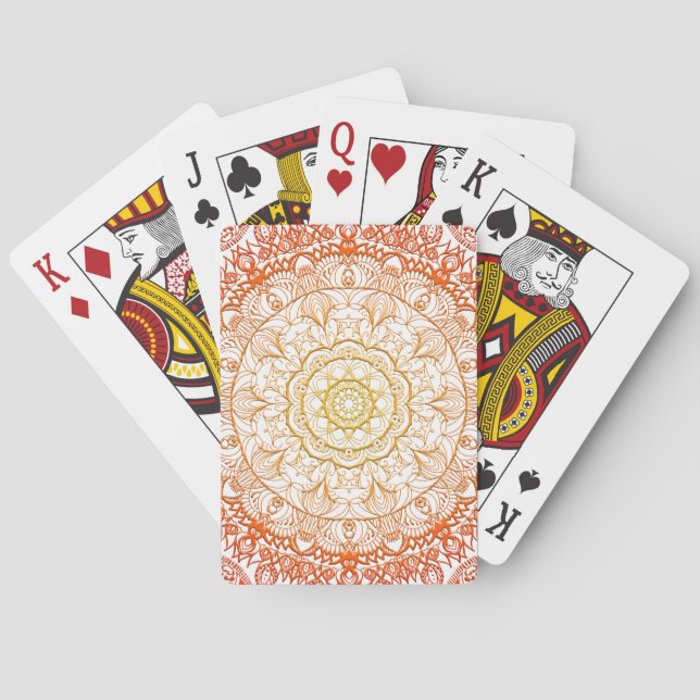 Mandala  playing cards (Back)