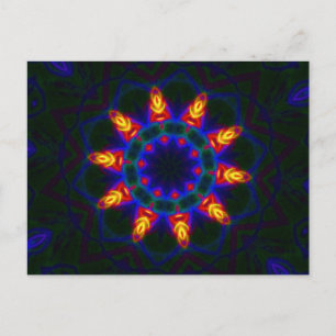 Mandala Postcard - Happy New Year message