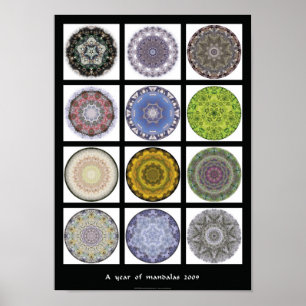 Mandala print - "A year of mandalas 2009"