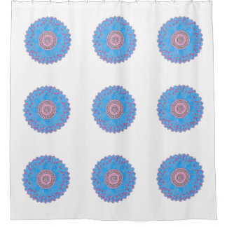 Mandala Print Shower Curtain