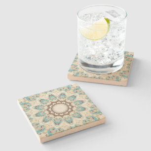 Mandala Print Stone Coaster