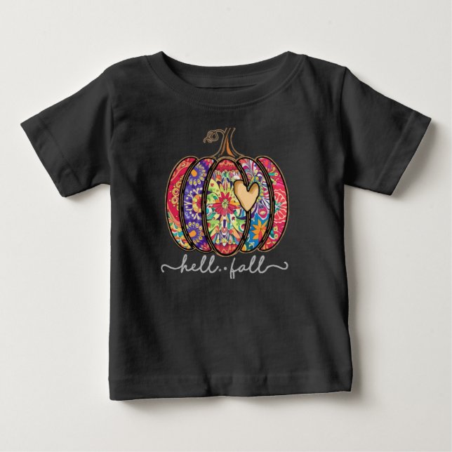Mandala Pumpkin Halloween T-Shirt (Front)