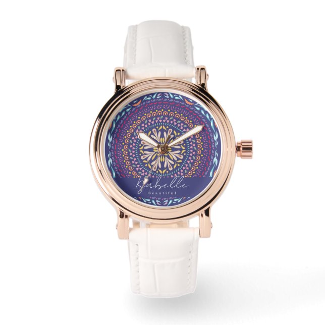 Mandala Purple Watch (Front)