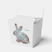 Mandala Rabbit Chocolate and Blues Gift Favour Box