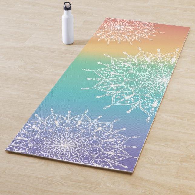 Mandala Rainbow Yoga Mat (In Situ)