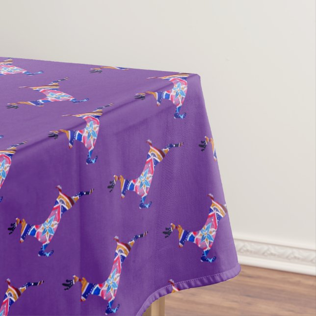 Mandala Reindeer Etnic  Boho Art  Tablecloth (In Situ)