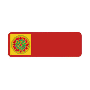 Mandala Return Address Label