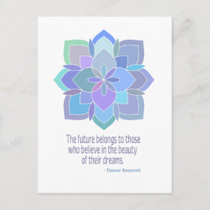 Mandala Roosevelt Beauty Quote Postcard