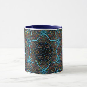 Mandala Rosette Boho Bohemian Style Dandy Pattern Mug