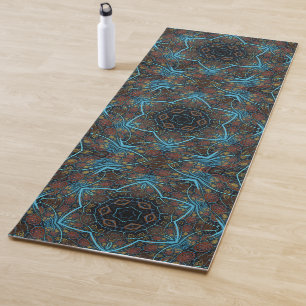Mandala Rosette Boho Bohemian Style Dandy Pattern Yoga Mat
