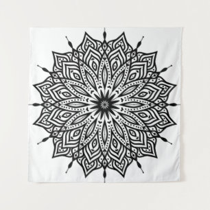 Mandala Rosette ornament Tapestry