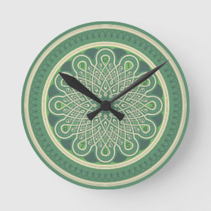 Mandala Round Clock