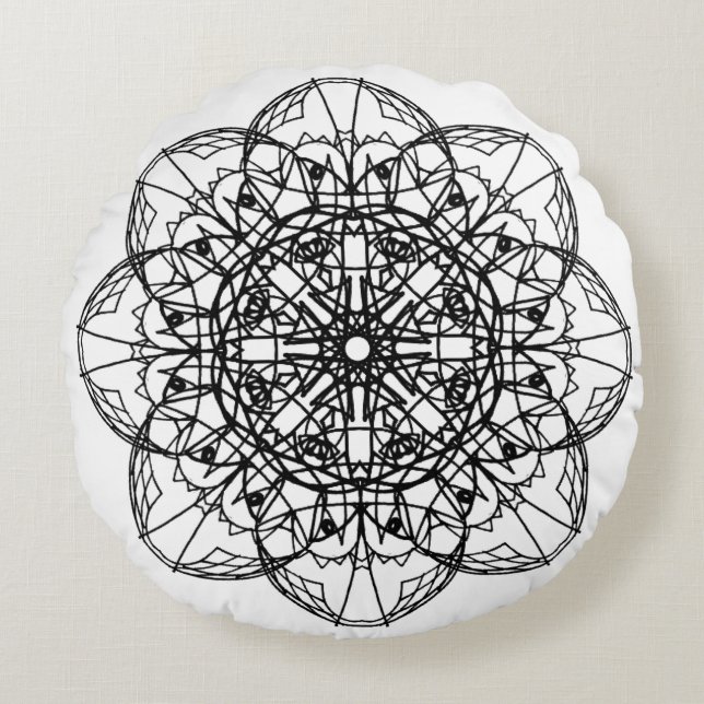 mandala round cushion (Front)