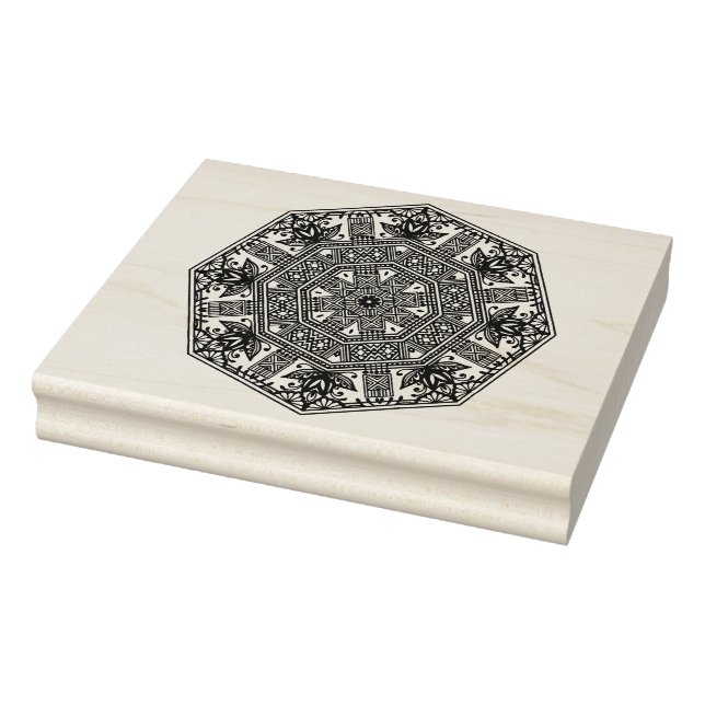 Mandala Round Ornament Rubber Stamp (Stamp)