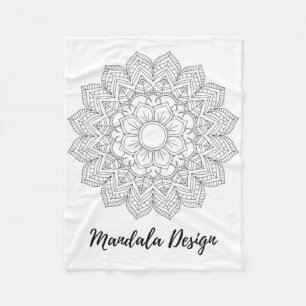 Mandala Sacred Geometry Art Yoga Mantra Flower Lot Fleece Blanket