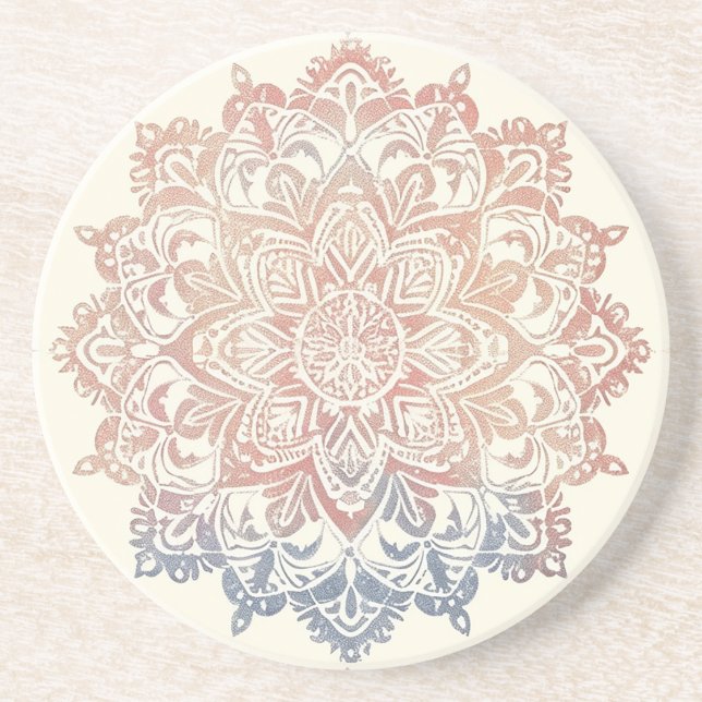 Mandala Sandstone Coaster (Front)