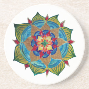 Mandala Sandstone Drink Coaster
