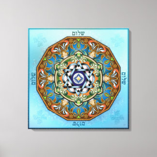 Mandala Shalom Canvas Print