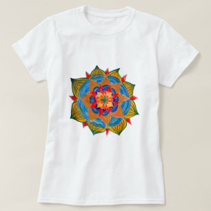 Mandala Shirt Women's Basic T-Shirt, White