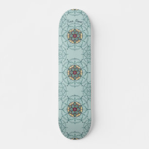 Mandala Skateboard with your name