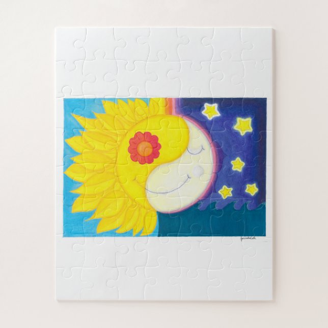 Mandala: Solflower and Luaflor Jigsaw Puzzle (Vertical)