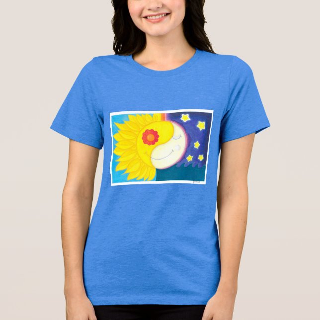 Mandala: Solflower and Luaflor Tri-Blend Shirt (Front)