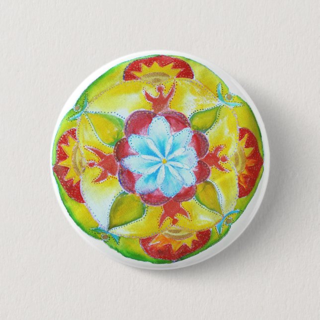 Mandala Standard, 5.7 cm (2.25") Round Badge (Front)