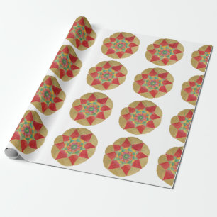 Mandala Star Handpainted Wrapping Paper