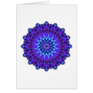 Mandala star in blue