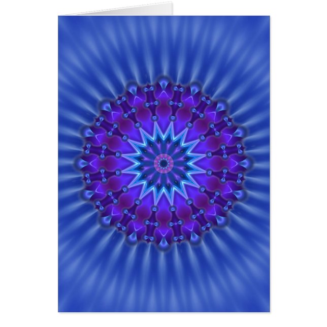 Mandala star in blue | royal flower (Front)