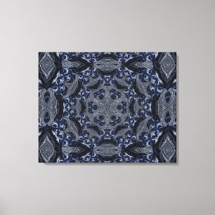 Mandala Star Retro Hippie Trippy Boho Chic Canvas Print
