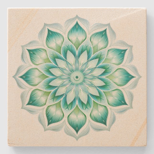  Mandala  Stone Coaster (Front)