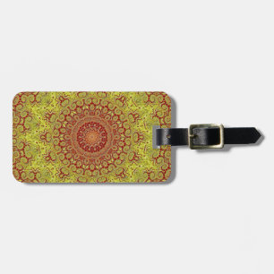 Mandala Style Luggage Tag