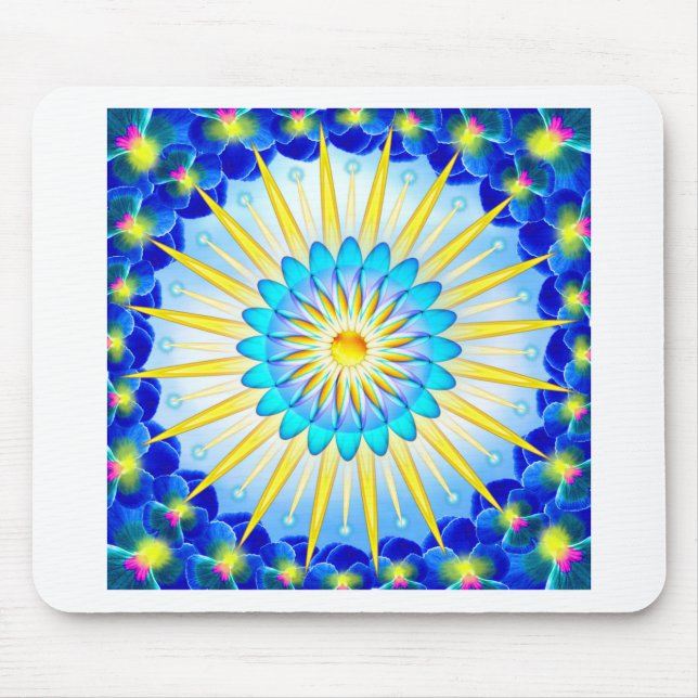 Mandala Sunshine Mouse Mat (Front)