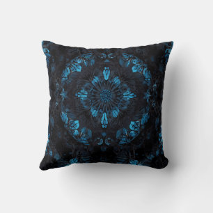Mandala symmetrical kaleidoscopic pattern cushion