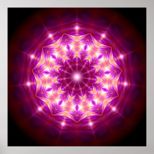 Mandala Synchronicity Poster