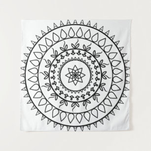 Mandala tattoo spiritual circle tapestry